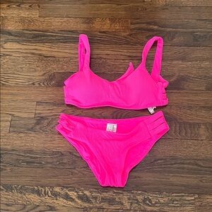 Becca Size Medium Pink Bikini Set